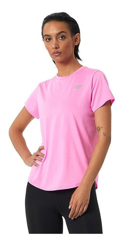 Camiseta New Balance Accelerate Para Mujer-rosa