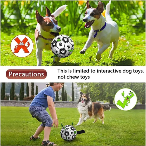 Pelota De Fútbol Inflada Ball, Juguete Para Perros, Para Ent