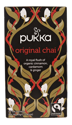 Té Orgánico Original Chai Natural Tea Pukka 20 Saquitos Pc