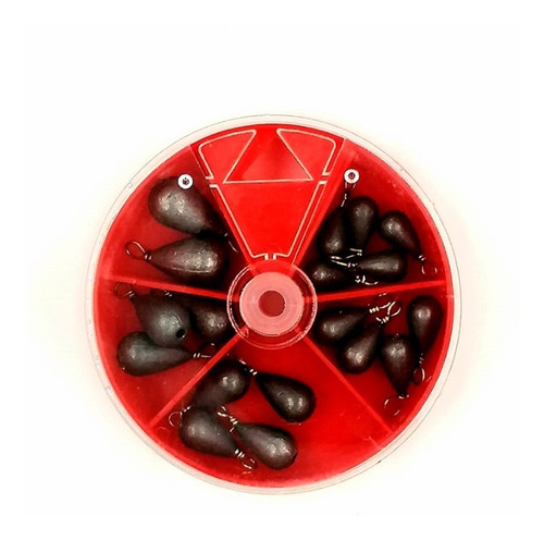 Imagen 2 de 4 de Kit De 2 Cajitas Con Diferentes Tipos De Plomos Para Pescar