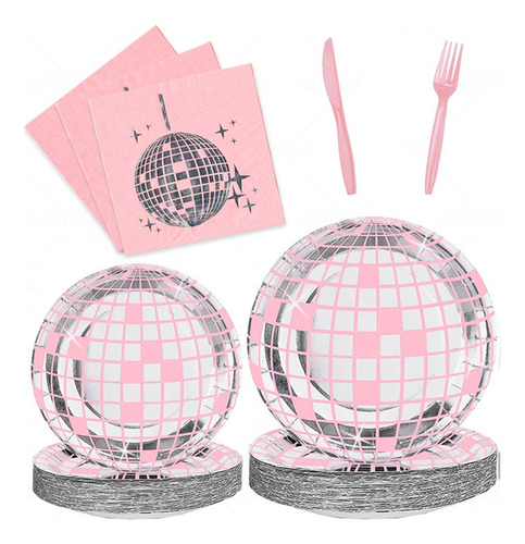 Disco Party Supplies, Platos, Servilletas, Manteles, Disco B