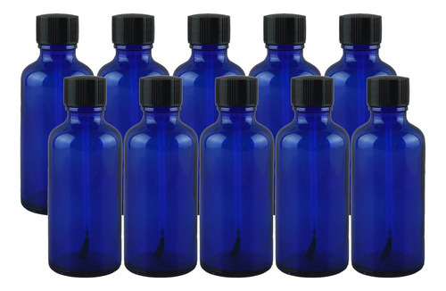 Frascos De Plástico Para Esmaltes De 10 Unidades, Azul 20ml
