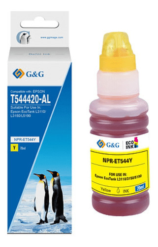 Tinta G&g Bt70ml. Yellow Premiun (epson T544)