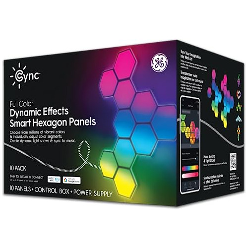 Paneles De Luz Hexagonales Intelintes Cync Dynamic  S, ...