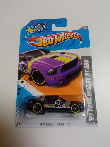 Hot Wheels 07 Ford Shelby Gt-500 Code Cars 2012