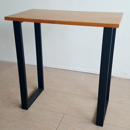 Imagen 3 de 10 de Desayunador Malcom 40x120cm Industrial Madera Guayubira