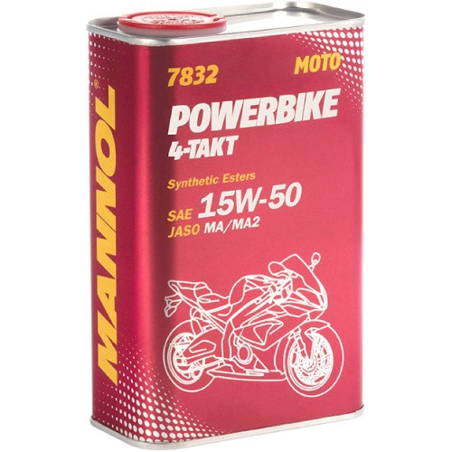 Aciete Motor Para Motos 7832 Powerbike 15w-50 Mannol 1l