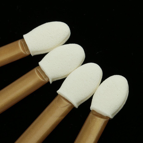 50 Pcs Ojos Delineador De Ojos Cepillo Esponja Aplicador