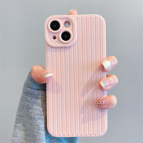 Funda Para iPhone Cute Fashion 3d Con Forma De Lazo Rosa Y Cadena Con Forma De Mariposa