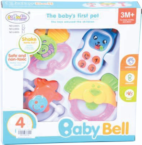 Sonajero Bell Para Bebe Caja - Unidad a $30720