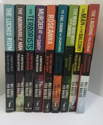 Lote 9 Libros * Martin Beck Police Mystery * Sjowall Wahloo