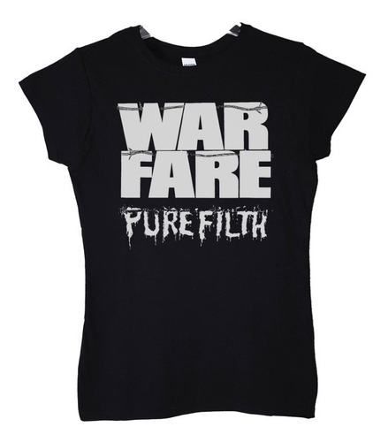 Polera Mujer Warfare Pure Filth Metal Abominatron