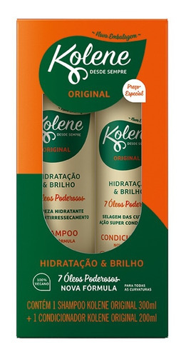  Promopack Kolene Original Shampoo 300ml  Condicionador 200ml