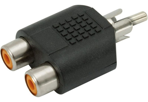 Conector Audio Video Splitter Plug Y Macho Rca A 2 Hembra