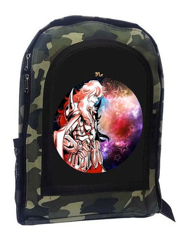 Mochila Camuflada Caballeros Del Zodiaco A29