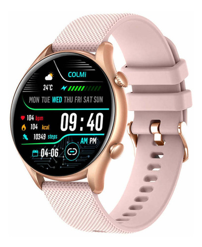 Reloj Smartwatch Colmi I20 1.32 Rose Gold Pink Fitness