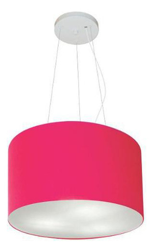 Lustre Pendente Cilíndrico Md-4009 40x21cm Pink - Bivolt