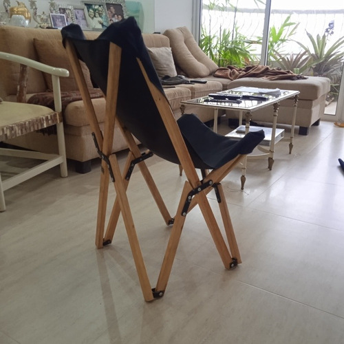 Imagen 1 de 7 de Sillas Playeras En Madera. Plegables