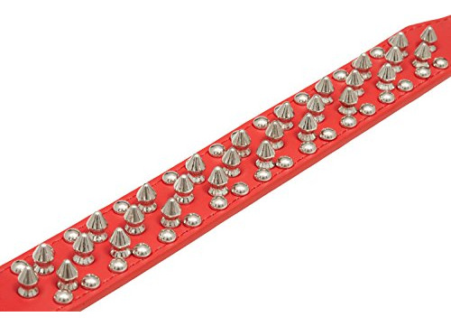Kid Dog Punk Rock Spiky Studded Dog Collar - 2 Colors, 4 Siz