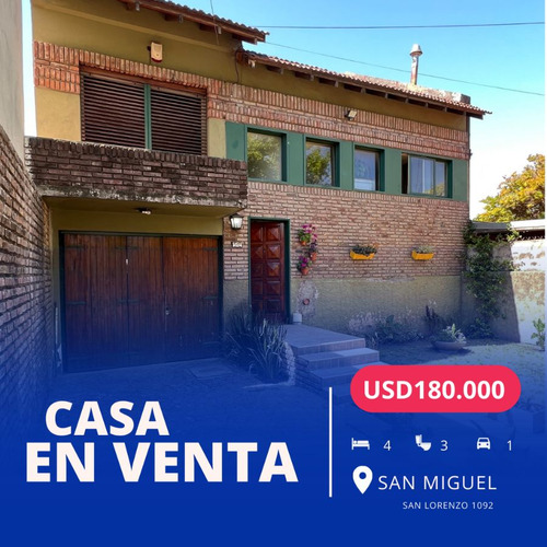 Casa En Venta De 4 Dormitorios C/ Cochera En San Miguel