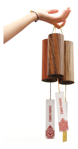 Chakra Chimes, Campanillas De Viento De Bambú Natural, Acord
