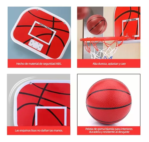 Mini canasta de juguete para niños, juego de tablero de pelota, aro de  baloncesto colgante, puerta