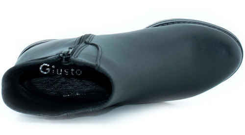 Imagen 5 de 5 de Botín De Piel Giusto Para Mujer Comodo 15104 Envio Gratis