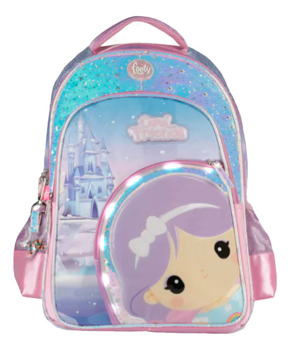 Mochila Footy Collfriends Con Led De Niño 4856 Dash Color Violeta