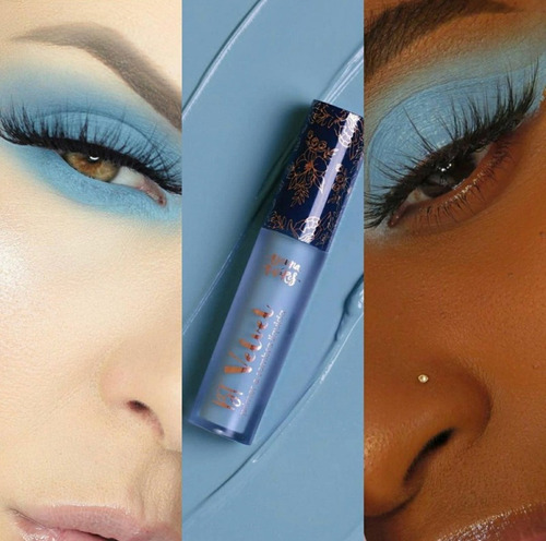Imagem 2 de 4 de Bt Velvet Mintblue Bruna Tavares - Sombra Líquida E Primer