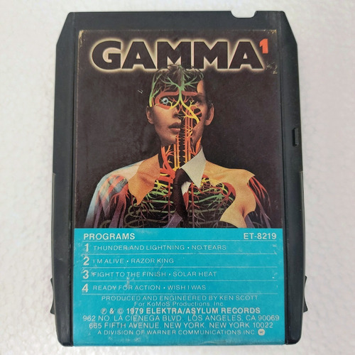 Gamma - Gamma 1    Importado Usa    8-tracks