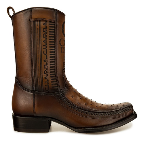 Bota Hombre Cuadra 1j2ka1 Avestruz Moroni Café