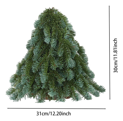 Árbol De Navidad Artificial Pequeño Para Escritorio 31x30 Cm
