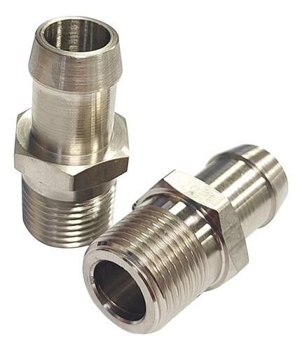 1/2 Npt A 5/8 Barb Conector Cromado Bomba De Agua Montaje