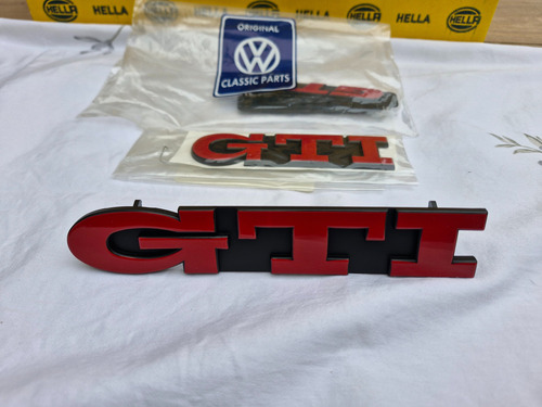 Conjunto Emblemas Golf Gti Mk3 Euro Originais Volkswagen