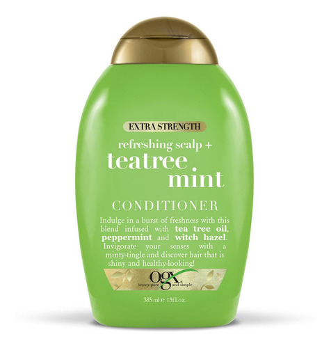 Acondicionador Ogx Extra Strength Refreshing Scalp Teatree Mint 385ml