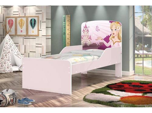 Cama Infantil Princesa Nicole Branco/rosa