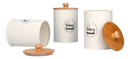 Recipiente Para Té, 3 Unidades, Con Tapa De Bambú, Té Y Café