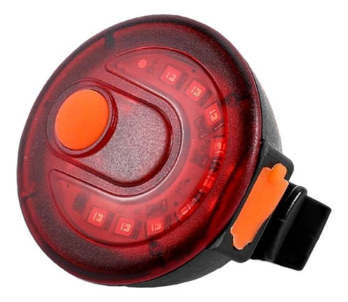 Luz Trasera Roja Redonda Led Recargable Usb Bicicleta