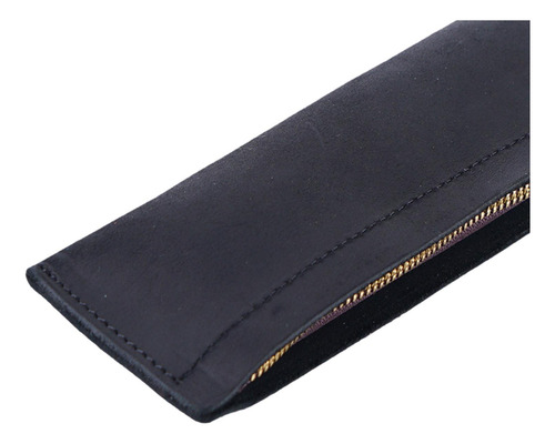 Cartera, Bolso, Portalápices, Pu, Clásico, Estuche Negro