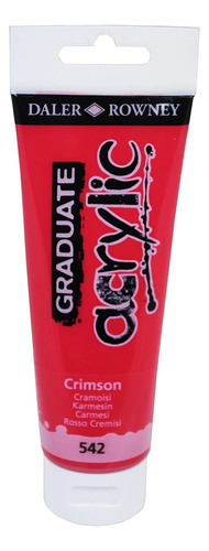Tinta Acrilica Daler Rowney Graduate 120ml Cor 542 Crimson