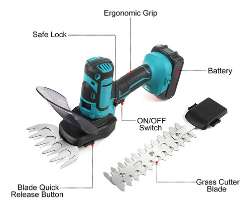 Tijeras Eléctricas Para Podar Césped, Podadora Eléctrica, 20