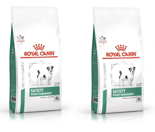 Kit 2 Unidades Royal Ração Para Cães Satiety Small Dog 1,5kg