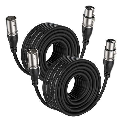 Ebxya - Cable Xlr De 75 pies, 2 unidades, Para Microfono Y B