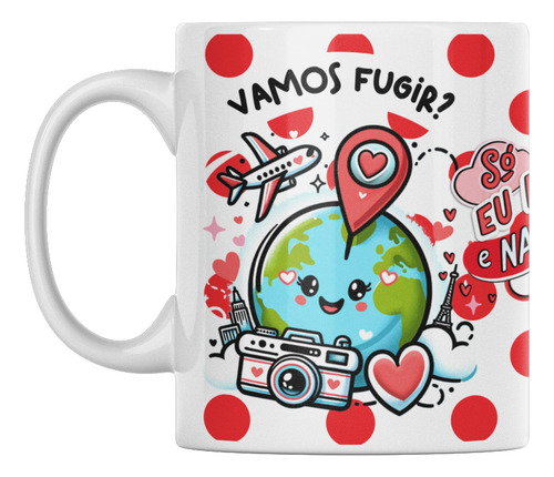 Kit 4 Canecas Porcelana Te Amo Namorados C/ Caixinha Atacado