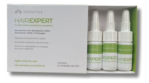 Kit Fluido Capilar Microagulhamento Dermatika C/ Hair Gummie