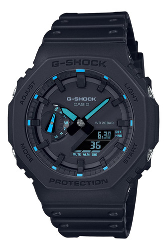 Reloj G-shock Ga-2100-1a2 Carbono/resina Hombre Negro