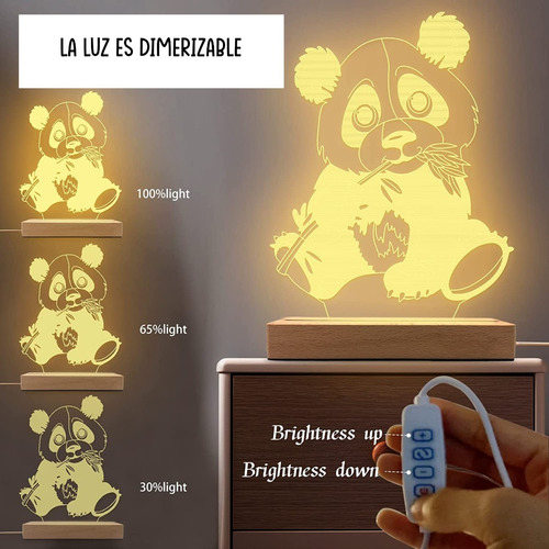 Imagen 5 de 7 de Lampara 3d Decorativa Para Mesa Con Diferentes Motivos.
