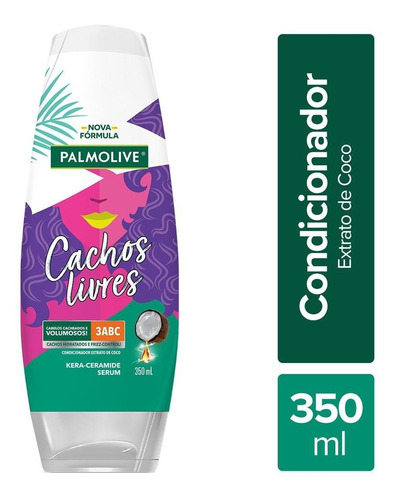 Condicionador Cachos Livres Extrato De Coco 350ml Palmolive 