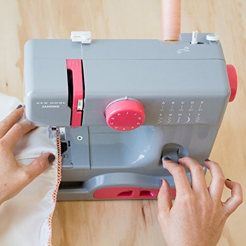 Janome Graceful Gray Máquina Coser 10 Puntadas Compacta