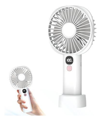 Ventilador De Mano Recargable Portátil Plegable Para Uso